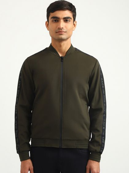 Calvin klein band shop collar moto jacket