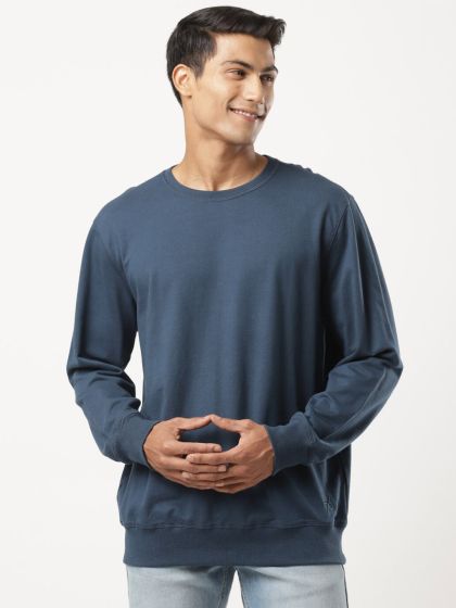 Buy Denizen From Levis Men Burgundy White Striped Sweatshirt