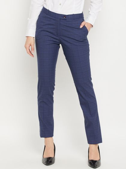 Smarty Pants women's cotton lycra bell bottom olive color formal trouser