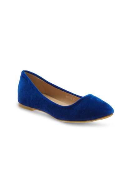 Wet blue flats top