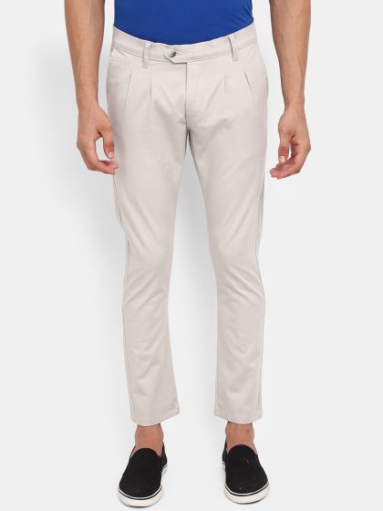 7 Alt by Pantaloons Regular Fit Men Grey Trousers - Buy 7 Alt by Pantaloons  Regular Fit Men Grey Trousers Online at Best Prices in India