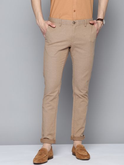 Buy John Players Men Grey Slim Fit Corduroy Trousers  Trousers for Men  473208  Myntra