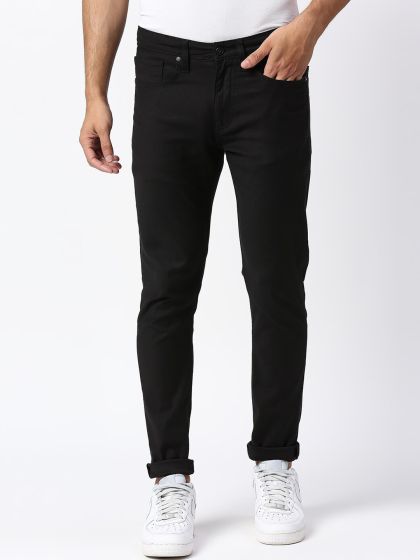 men black tapered jeans