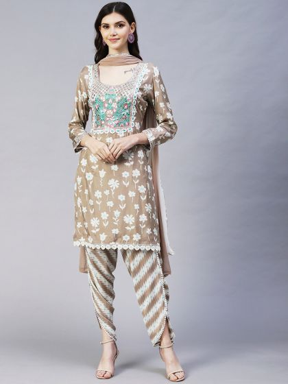 Navaratri Cotton New Designer Bandhani Dhoti Blouse With Jacket  Manufacturer, Waist Size: Free
