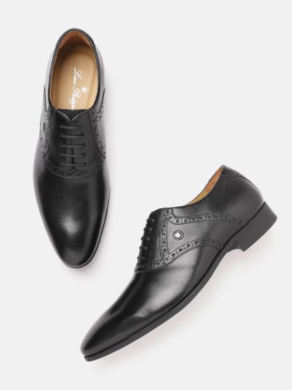Louis philippe black formal shoes sale