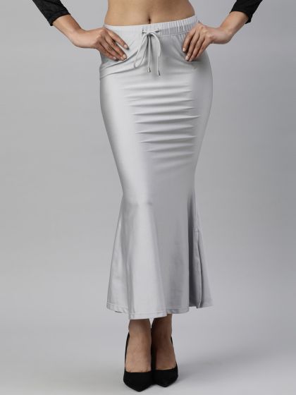 Buy Zivame All Day Seamless Slit Mermaid Saree Shapewear - White