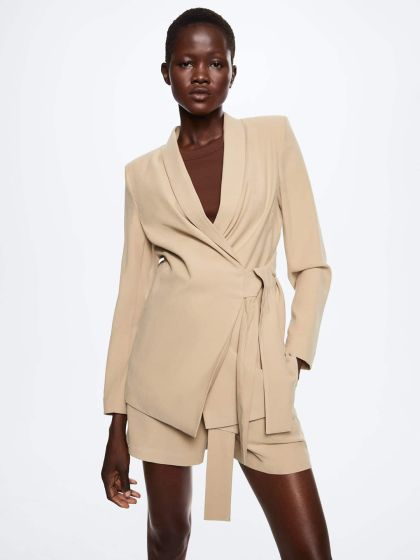 Pink waterfall blazer online
