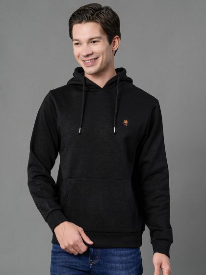 Red tape black outlet hoodie