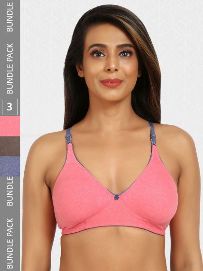 Buy NAIDU HALL Full Coverage Non Padded Pure Cotton Everyday Bra With All  Day Comfort - Bra for Women 24490116