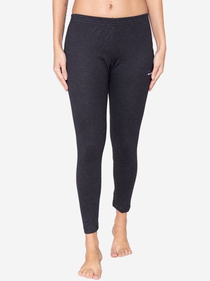 Buy BODYCARE INSIDER Women Off White Solid Thermal Bottoms