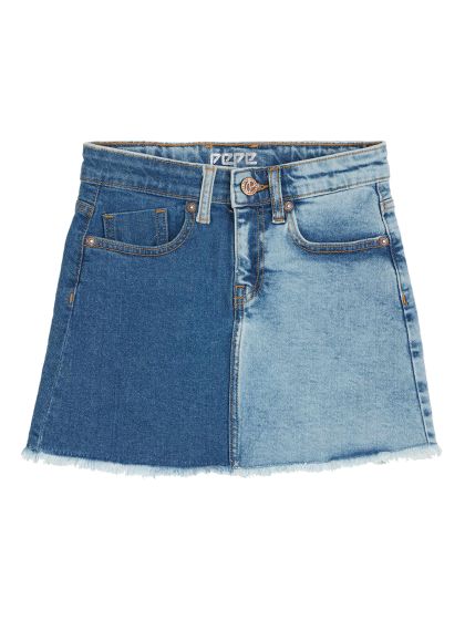 Navy sale jean skirt