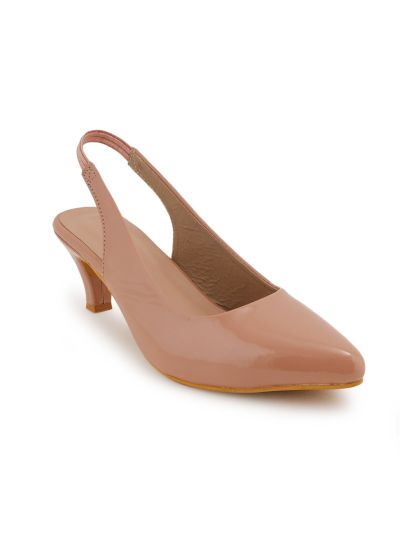 Peach kitten heels outlet
