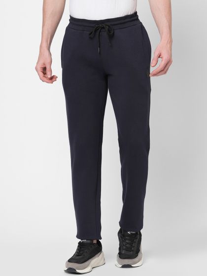 Buy Sweet Dreams Men Navy Blue Solid Track Pant Track Pants for
