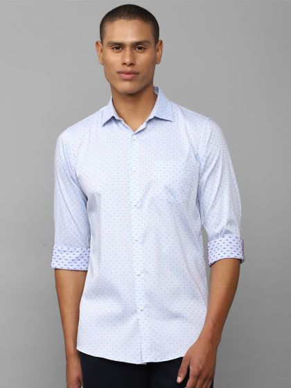 Allen solly men's plain slim fit casual shirt online