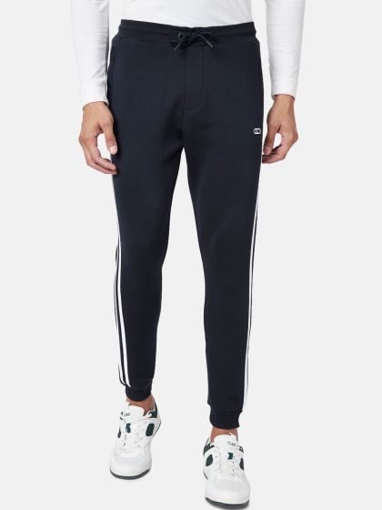 Buy Ajile By Pantaloons Men Navy Blue Cotton Track Pant Track