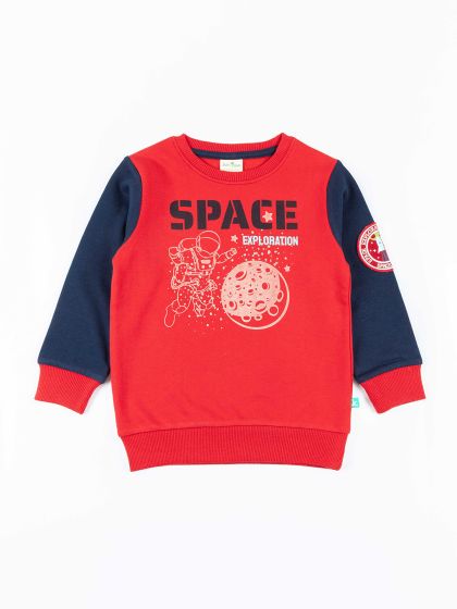 Buy Mango Kids Boys Pure Cotton Applique Embellished Typography