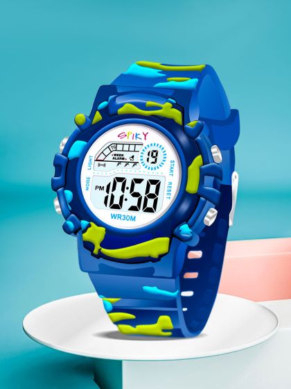 Buy SWADESI STUFF Unisex Kids Red Black Digital Watch Watches