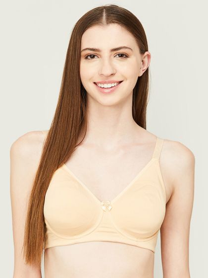 Buy GINGER BY LIFESTYLE Women Purple Solid Bras - 32B at
