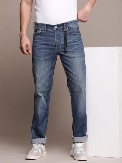 Calvin klein men's straight jeans store