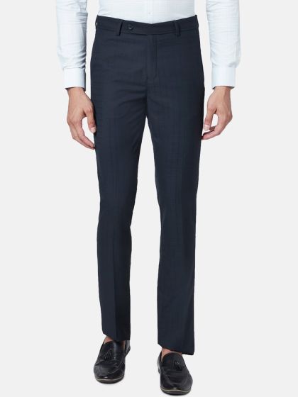 Buy BYFORD By Pantaloons Men Slim Fit Low Rise Trousers Trousers