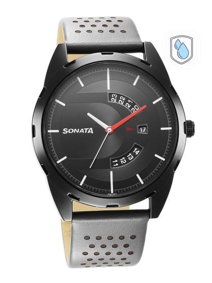 Buy Sonata Men Ocean Series Olive Brown Digital Watch 77034PP02