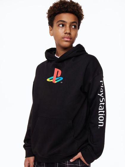 Orange new arrivals playstation hoodie