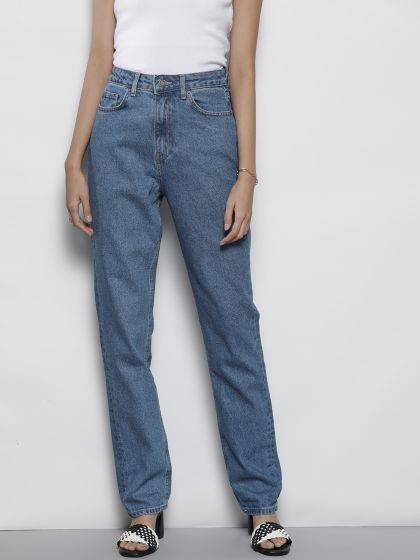 Buy NASTY GAL Women Wide Leg High Rise Light Fade Jeans Jeans