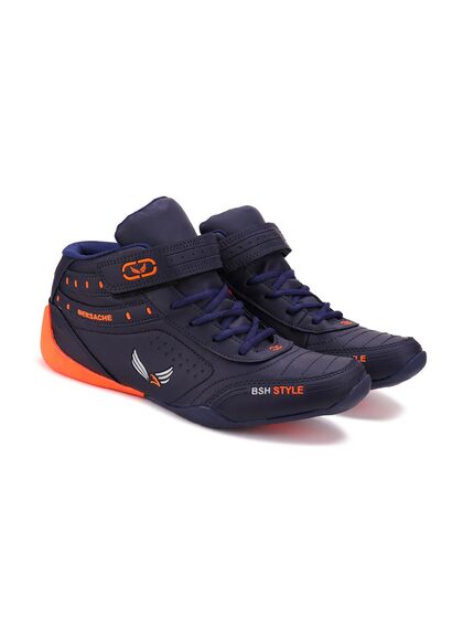 Columbus Men's KP4 Navy Orange Sports Shoes | Online Store for Men Footwear  in India