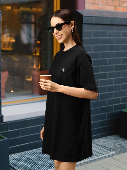 Calvin klein tie discount front shirt dress