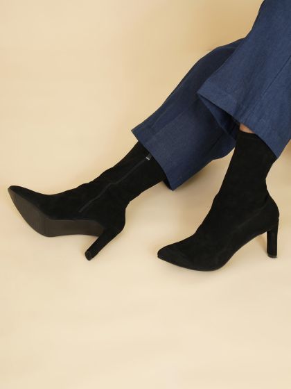 Pencil best sale heel boots