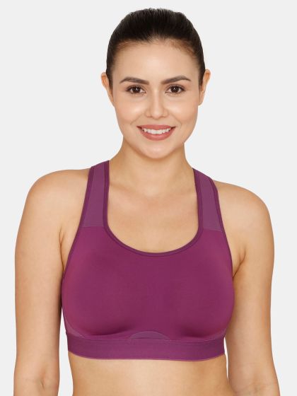 Buy Zelocity By Zivame Anti Bacterial Workout Bra Full Coverage Non Wired  Super Support Bra - Bra for Women 26884828