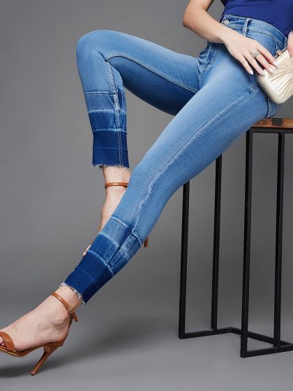 Women Blue Skinny Fit High-Rise Clean Look Jeans