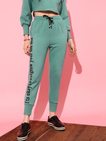 Women's polyester jogger pants store