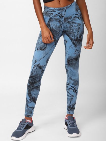 Nike pro training blue marble print legging online
