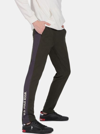 Buy U.S. Polo Assn. Men Solid Slim Fit Track Pants - Track Pants for Men  19181698