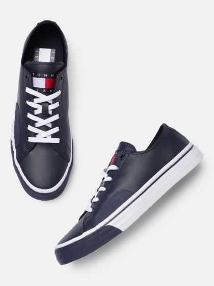 Buy Tommy Hilfiger Men Solid Canvas Sneakers Casual Shoes for
