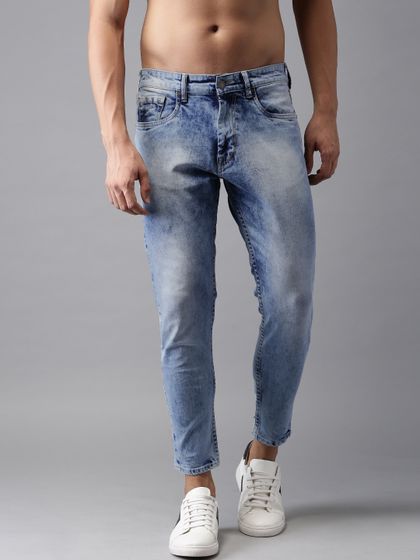 mens jeans tapered ankle