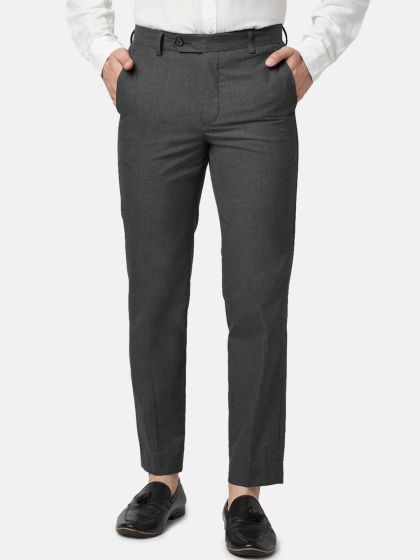 Buy BYFORD By Pantaloons Men Slim Fit Low Rise Trousers Trousers