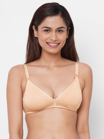 Buy Souminie Beige Non Wired Non Padded Minimizer Bra for Women