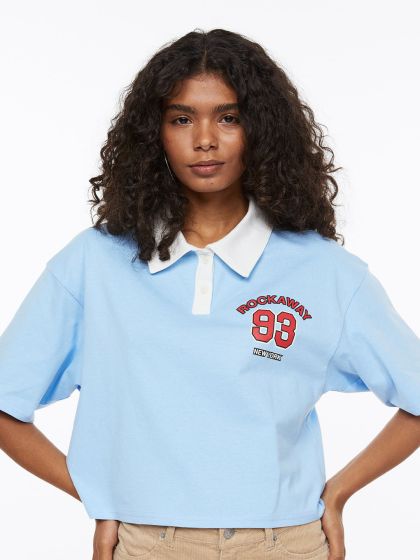 H & m women's sales polo shirt