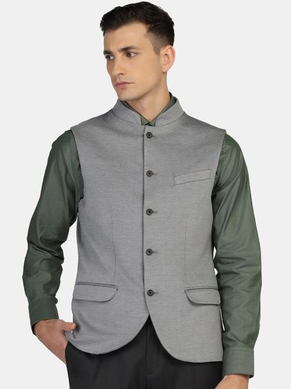 Buy Monte Carlo Men Brown Nehru Jacket Nehru Jackets for Men