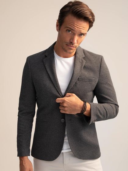 Buy Givo Men Pink Maroon Checked Single Breasted Blazer