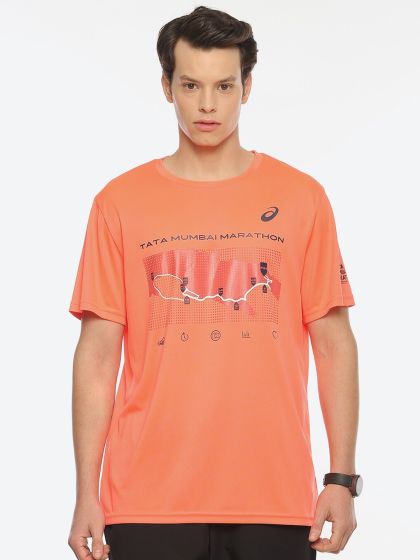 Olive green and orange nike online shirt