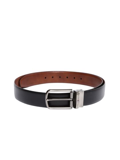 Buy Louis Philippe Men Textured Leather Reversible Formal Belt