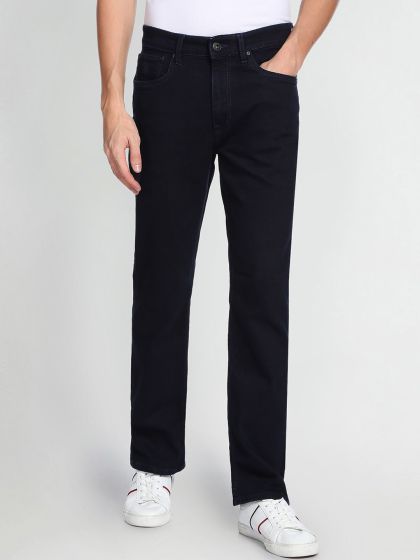 Louis Philippe Jeans Bootcut Fit Jeans, Men Blue Light Bootcut Fit Jeans  for Jeans at Louisphilippe.abfrl.in