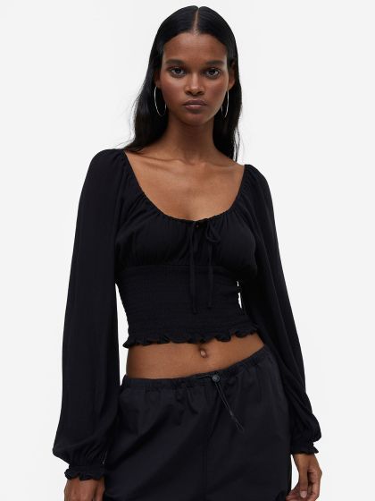 H&m milkmaid discount top