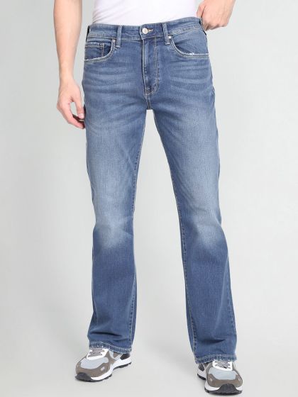 Flying machine top logo on jeans