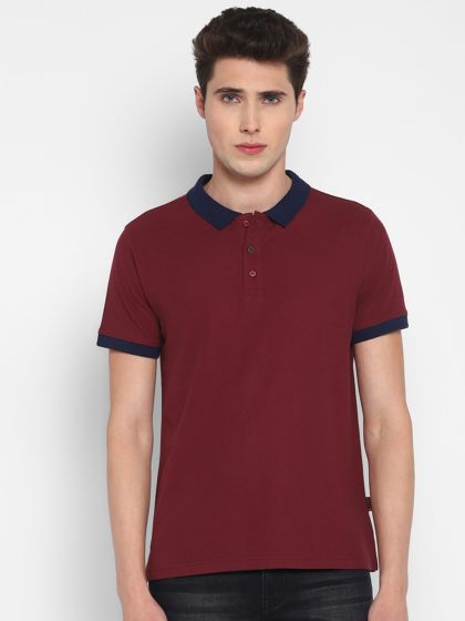 Louis Philippe Navy Solid Polo Collar T Shirt 9729059.htm - Buy Louis  Philippe Navy Solid Polo Collar T Shirt 9729059.htm online in India