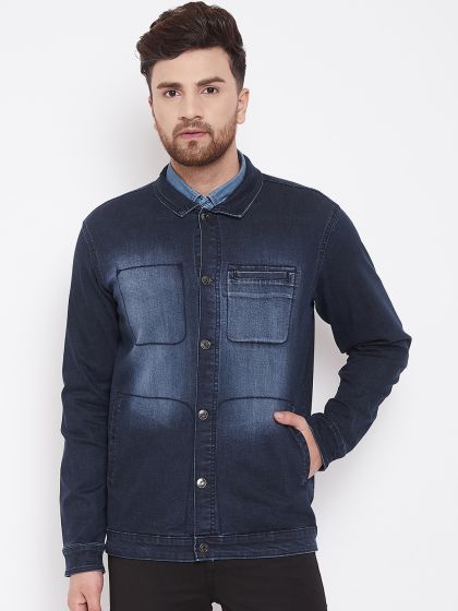 Longline denim jacket best sale mens