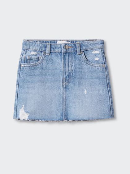 Giraffe denim online mini skirt